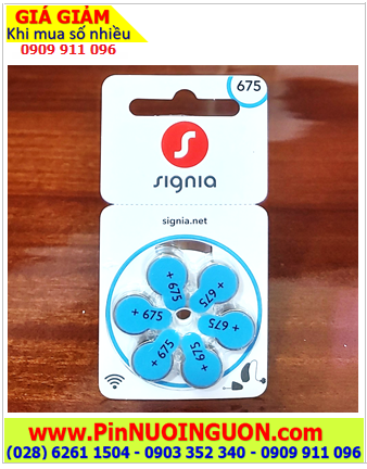 Signia PR44/675, Pin máy trợ thính Signia PR44, Pin 675 _Pin máy điếc Signia PR44/675 chính hãng /Vỉ 6viên